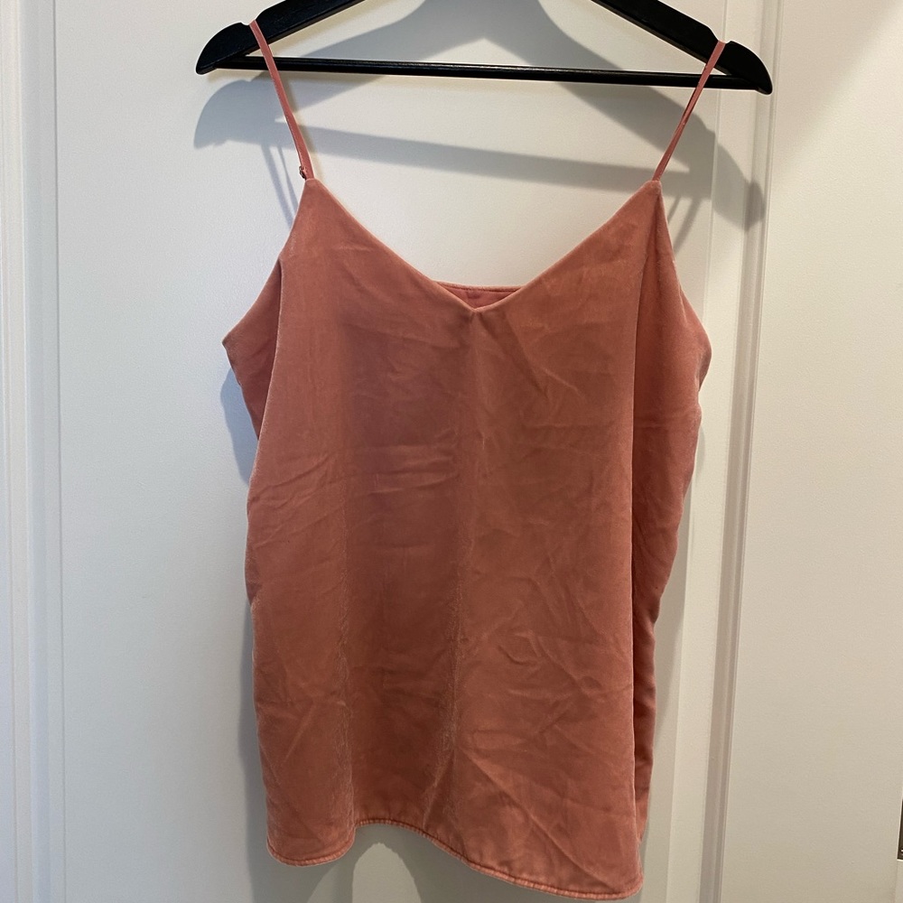 Ann Taylor Top Pink Velvet